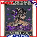 Full Cross Stitch 11CT Butterfly Girl Back Counted Embroidery DIY Needlework Kit