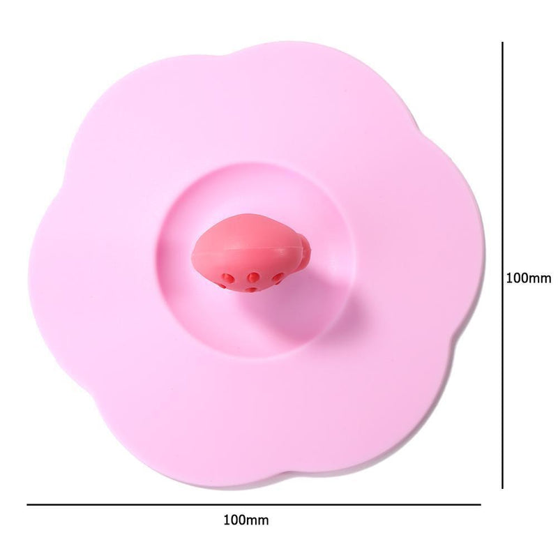 Torx Silicone Cup Cover Heat-resistant Leakproof Reusable Cartoon Lid (Ice)