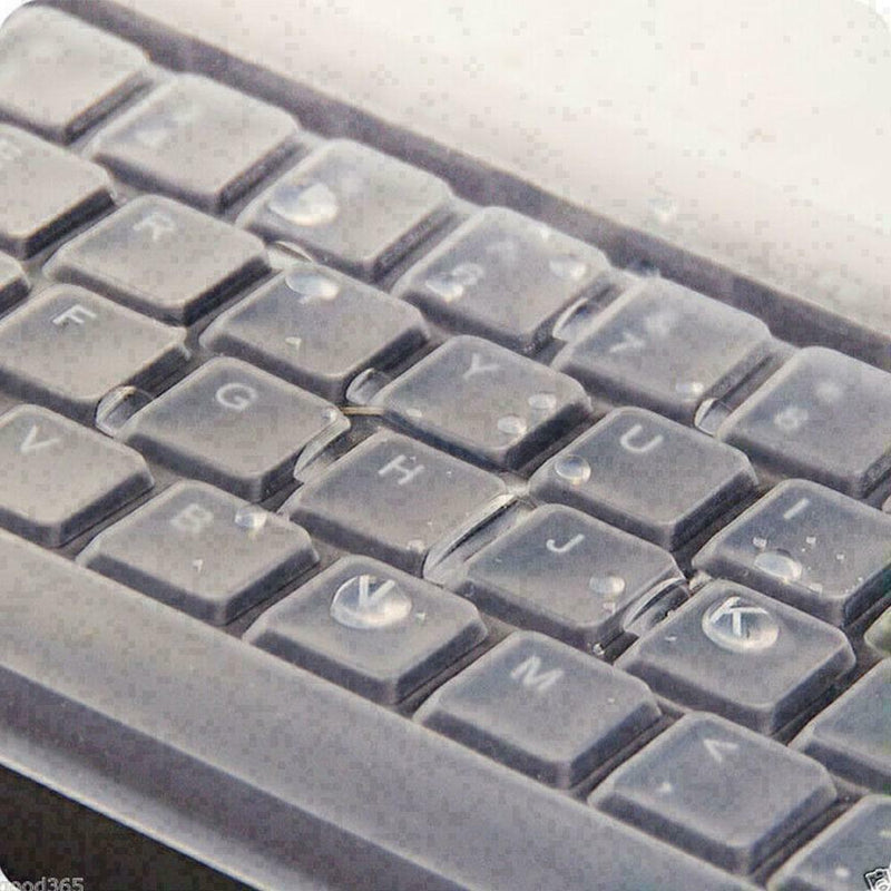 Portable Universal Clear Silicone Keyboard Skin Protector M1O8 Cover T8U5 G1S1