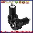 2pcs 22mm Motorcycle Anti Vibration Handlebar Ends Grip Caps Plugs (Black)