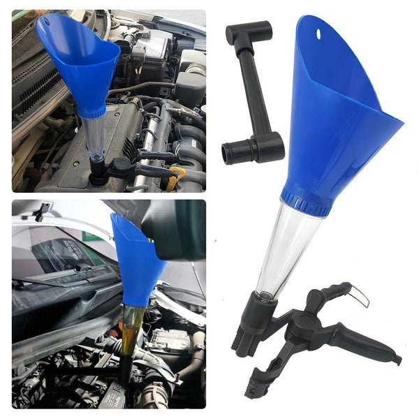 Engine Oil Funnel Gasoline Funnel Filling Equipment Kit Universal Oil Funnel