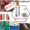 120pcs 10mm Eyelet and Punch Die Tool Set Metal Button Grommet DIY Crafts