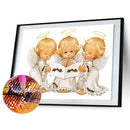 5D DIY Diamond Painting Three Little Angels Cross Stitch Embroidery Mosaic