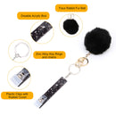 Card Grabber Keychain - ATM Card Clip for Long Nails (B20 Camouflage Black)