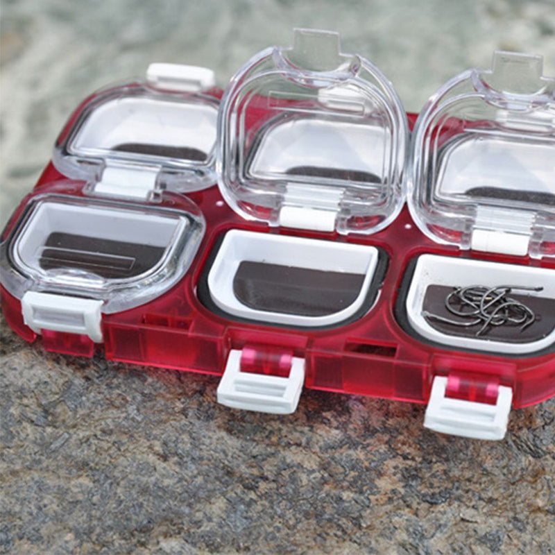 Waterproof magnet fishhook box Spoon Hooks Baits Case Storage Box Tackle Box