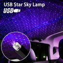 Night Light Car Roof Star Sky Lamp Blue Purple Light USB LED Ceiling Spotlight