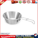 Folding Cups Outdoor Camping Travel Stainless Steel Picnic BBQ Kitchen Mug Newly