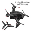 4 Pairs Quick Release Replacement Propellers for DJI FPV Combo (Red Edge)
