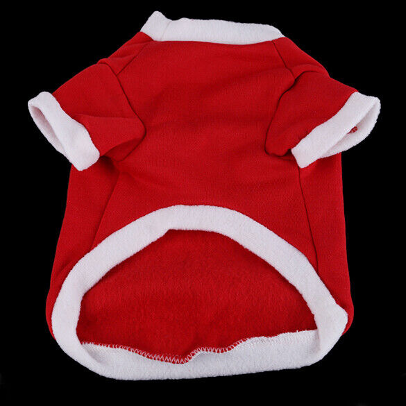 Dog Cat Pet Clothes Word Print Red T-shirt Xmas Pullover Coat  S Size Hot