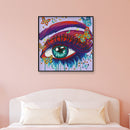 DIY Color Eye Rhinestone Drawing Part Special Shape Diamond Painting Kit Decor