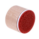 Round Floral Floral Wooden Photo Stamp Stamp for DIY Scrapbooking Al