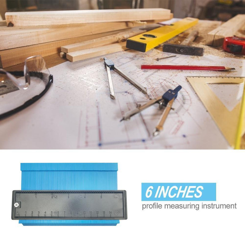 Plastic Profile Copy Gauge Contour Duplicator Standard Marking Tools (Blue)