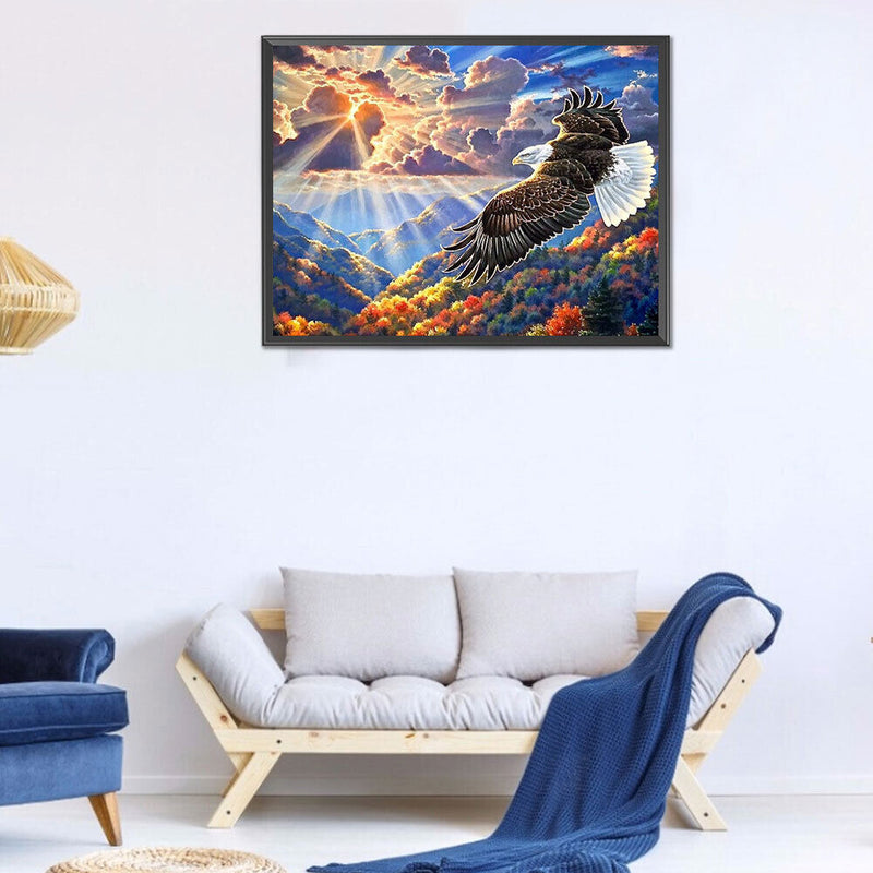 50x40cm DIY Landscape Digital Oil Drawing Frameless Picture Home Wall Decor