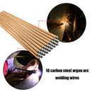 10pcs Weld Bars Cored Wire Carbon Steel Argon Arc Welding Rods (33cmx2mm)