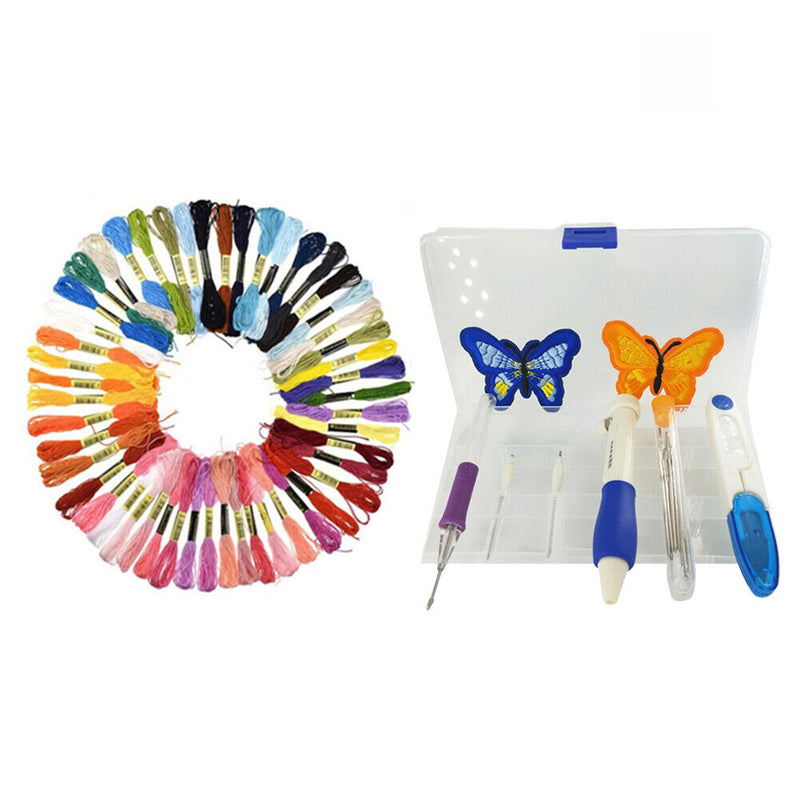 Embroidery Yarn Pen Set Cross Stitch Fabric Threaders DIY Craft Sewing Tools