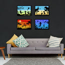 16pcs Silhouette Painting Template Stencils for Oil Paint Pattern Color Filling