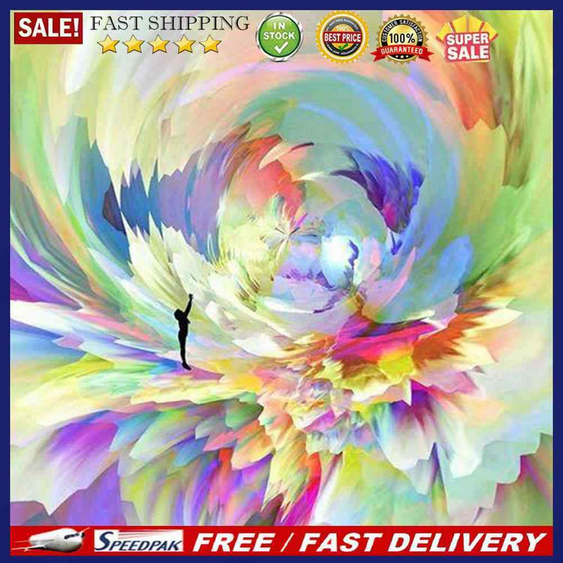 Abstract Flower Oil Paint By Numbers Kits DIY Art Home Decoration Gift Unfr