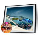 Sea Bottle DIY Full Drill Round Diamond Painting Embroidery Cross Stitch