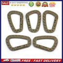 5 Pcs Plastic Carabiner D-Ring Key Chain Clip Hook Camping Buckle Accessories