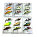 3pcs Lot Fishing Lures Mixed Set Minnow Crankbaits Topwater Popper Hook