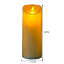 Flameless LED Candle Light Flickering Wedding Home Party Decor (7.5x20cm)