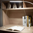 Desk Lamp with Clamp, Dimmable, Flexible Gooseneck Light for Study (White) Newly