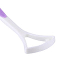 Tongue Brush Tongue Scraper Cleaner Oral Care Tongue Cleaning Tool (Purple)