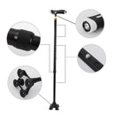 Vanpower Collapsible T-Handle Hiking Anti-Slip Poland Walking Stick Older W/Li