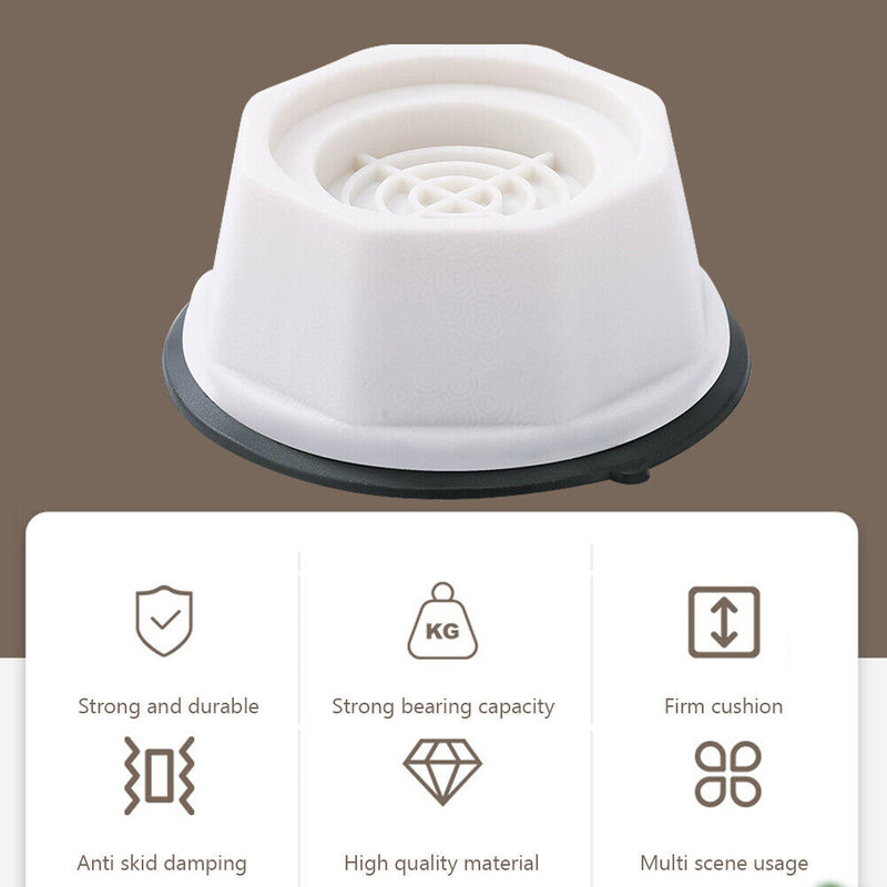 4pcs Anti Vibration Pads Washing Machine Feet Legs Mat Leg Base for Furniture