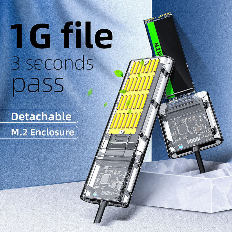 M2 SSD Case M.2 to USB 3.0 Gen 1 5Gbps Hard Disk Enclosure SATA NGFF SSD Adapter