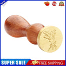 Retro Plant Pattern Wood Handle Wax Seal Stamp Post Decor Craft (Wax Seal-5