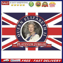 England Queen Flag Home Decorative Door Hanging with Sturdy Brass Grommets