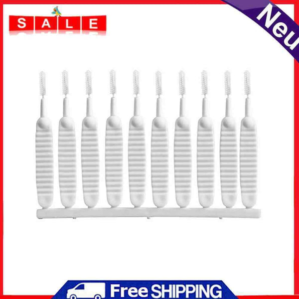 10pcs Anti Clogging Spout Small Brush Bathroom Shower Head Nozzle Cleaning Brush