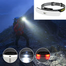 COB LED Headlight Flashlight Rechargeable Headlamp Torch Camping Work Light