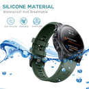 Silicone Strap for Garmin Fenix 7/6/6 Pro/5/5 Plus Watch Band (Army Green)