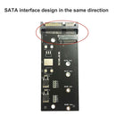 NGFF206 M.2 NGFF SATA SSD to SATA 7+15Pin Adapter Desktop Computer Card (A)