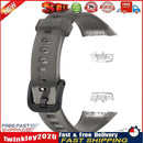 Watch Strap for HUAWEI HONOR Band 6 TPU Wristband Replacement Belt (Black) Newly