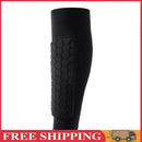 Outdoor Football Shin Guard Pads Honeycomb Calf Protective Gear (Black M) UK