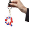 Letter Crystal Diamond Painting Acrylic Keychain DIY Key Ring Pendant (Q)