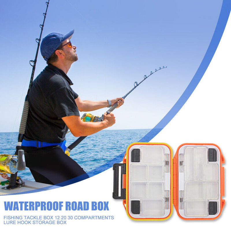 Fishing Tackle Box Double Sided Fishing Lure Bait Hook Storage Box (S)