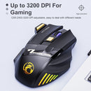 iMice GW-X7 7 Buttons RGB Wireless Mouse for Computer Mute Ergonomic Gaming Mice
