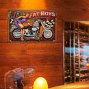 Motorcycle Lady Iron Painting Metal Sign Plaque Wall Posters Home Decor