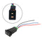 12V Waterproof 4-Wire Push Button Fog Light Switch with Yellow LED for Toyo