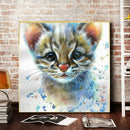 5D DIY Cute Kitten Full Round Diamond Painting Kit Picture Artwork Craft Newly