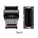 USB 3.1 Type E Male to Female 90 Degree Angled Adapter for Motherboard (A)