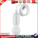 LED Hanging Light Bulb Battery Powered Colorful Pull Cord Bulbs (White) Newly