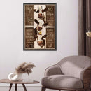 5D DIY Diamond Painting Kits Full Round Drill Three Cows English Mosaic