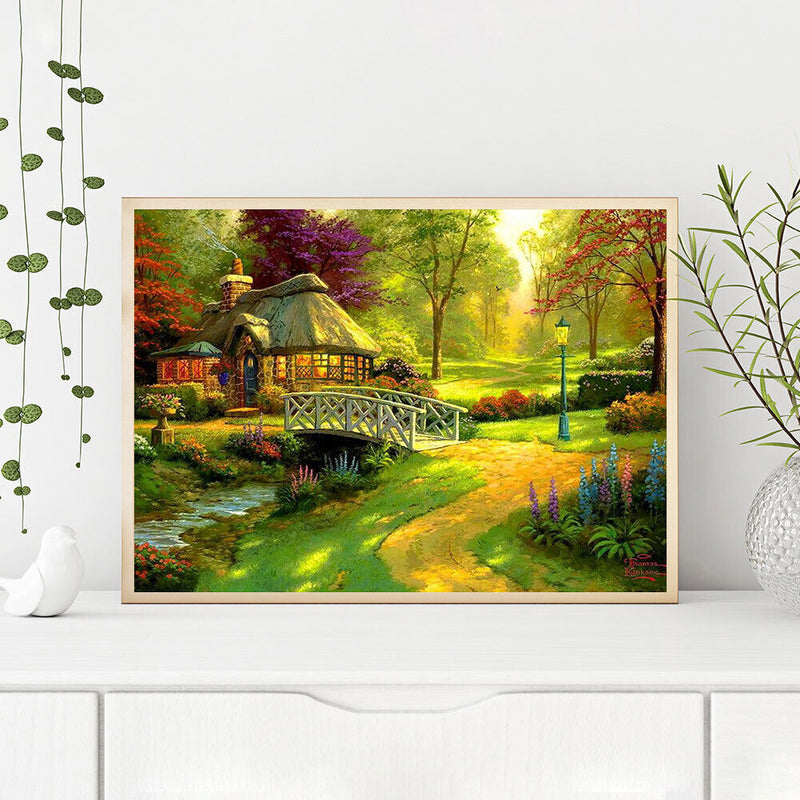 Oil Drawing By Numbers Deer Frameless 50x40cm DIY Landscape on Canvas Home Decor