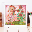 Diamond Painting Cartoon Girl Partial Special Drill Rhinestone Kit (EP002) Newly