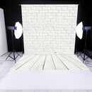 White Brick Photography Backdrops Art Cloth Photo Background (0.6 X 0.9m)